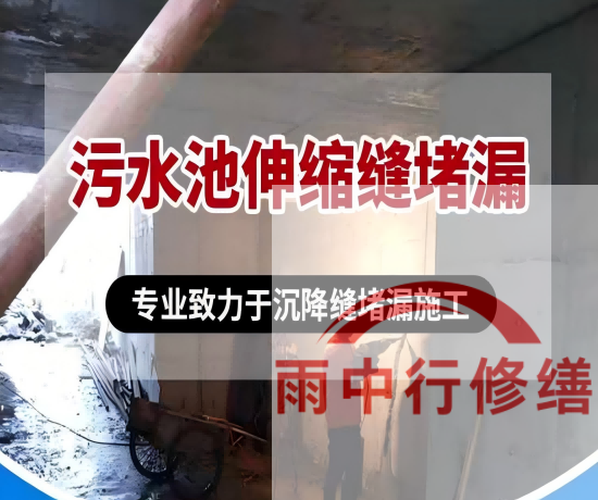 红桥某污水处理厂钢筋混凝土池堵漏案例